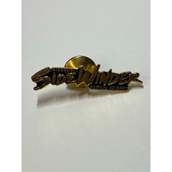 Rare Microsoft Sidewinder Gaming Device Promo Lapel Pin Badge Gold Tone - Picture 16 of 16